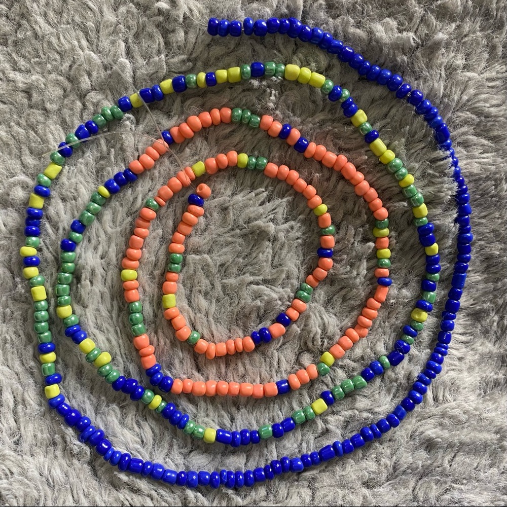 Multi colored waistbeads